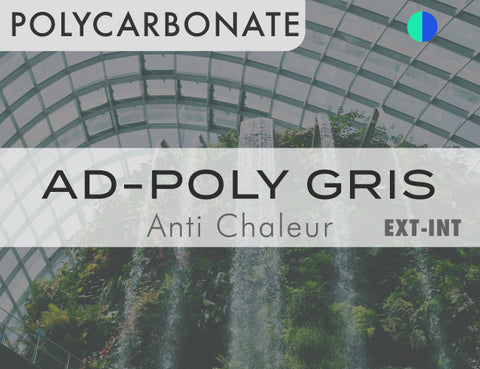 POLYCARBONATE - AD-POLY GRIS - 152cm