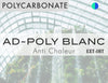 POLYCARBONATE - AD-POLY BLANC - 152cm