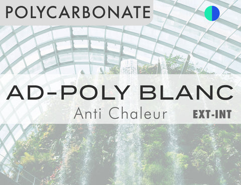 POLYCARBONATE - AD-POLY BLANC - 152cm