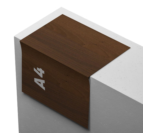 ADHESIF Bois Orangey Wenge A4