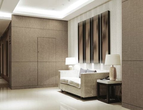 Textile Gris Marron Ligne Matte