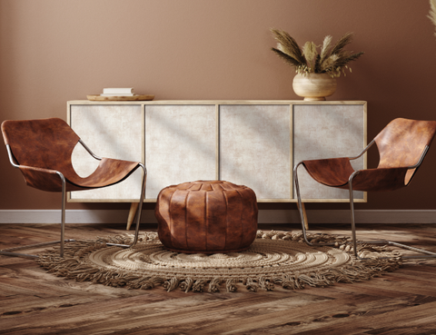 Cuir Bronze Blanc Matte